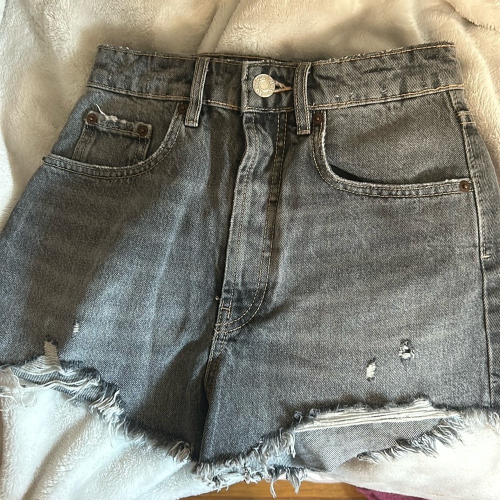 Dark Grey Zara Jean Shorts size 2